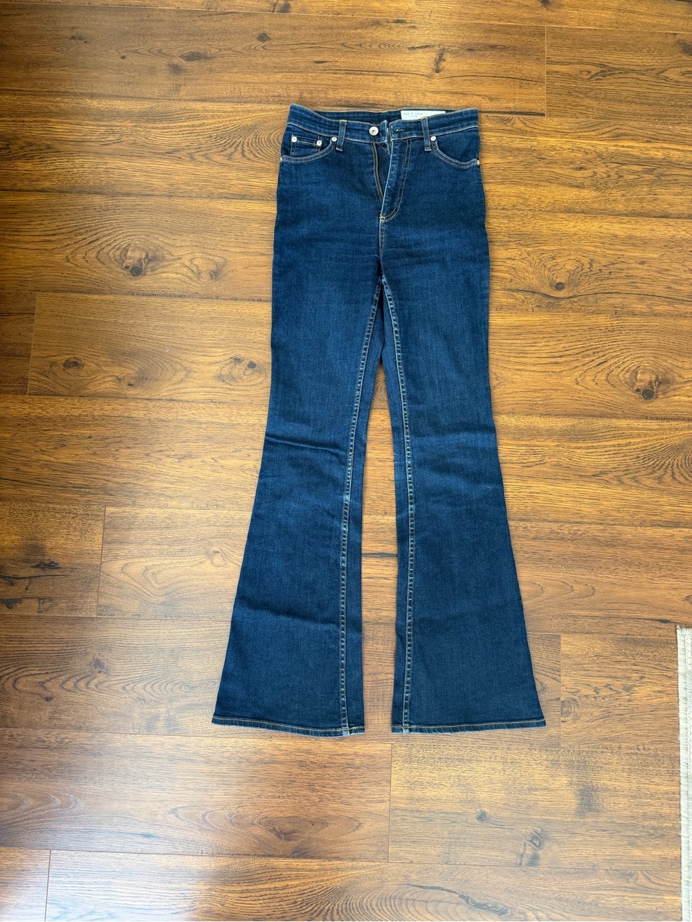 rag & bone Dark Blue Flare Jeans